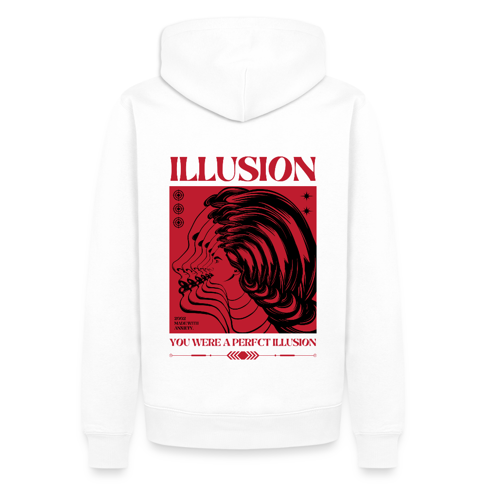 2002 Illusion Unisex Premium Hoodie - Weiß