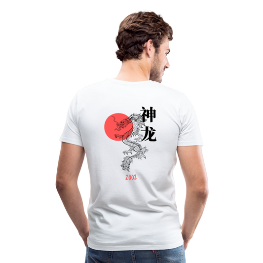 2002 Japanese Dragon Premium T-Shirt - weiß