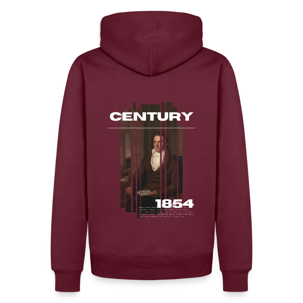 2002 Century 1854 Hoodie - Burgunderrot