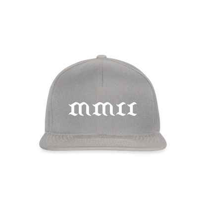 Snapback Cap MMII - Graphit/Graphit