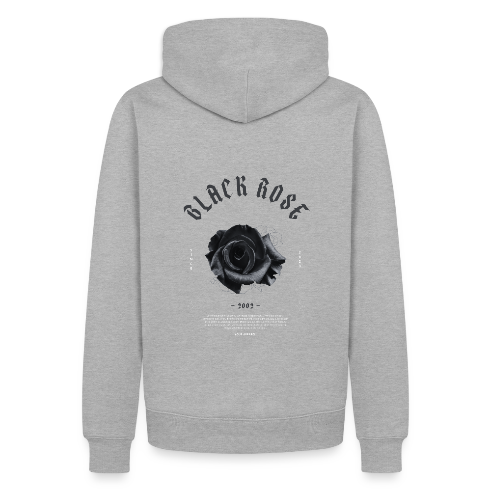 2002 Black Rose Hoodie - Grau meliert