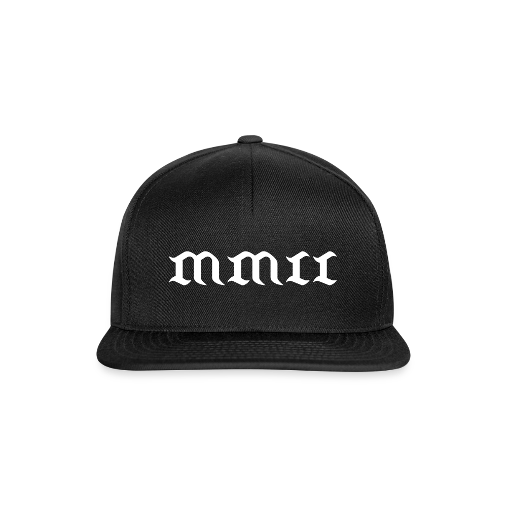 Snapback Cap MMII - Schwarz/Schwarz