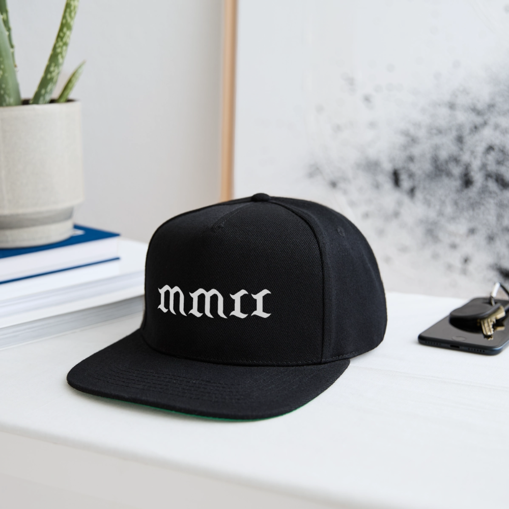Snapback Cap MMII - Schwarz/Schwarz