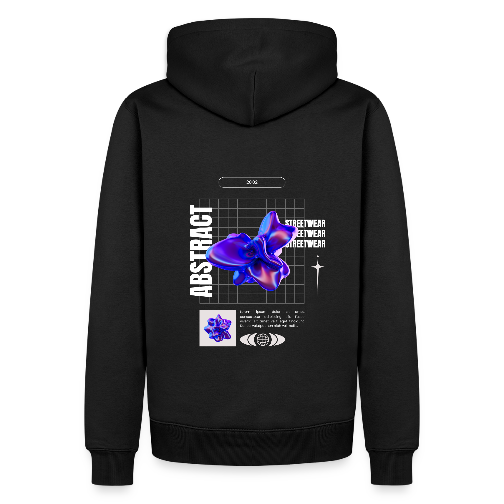 2002 Abstract Premium Hoodie - Schwarz