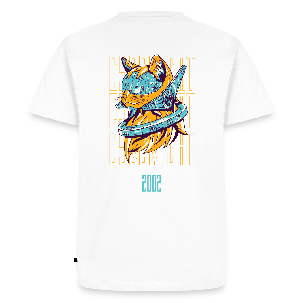 2002 Cyber Cat Premium T-Shirt - Weiß