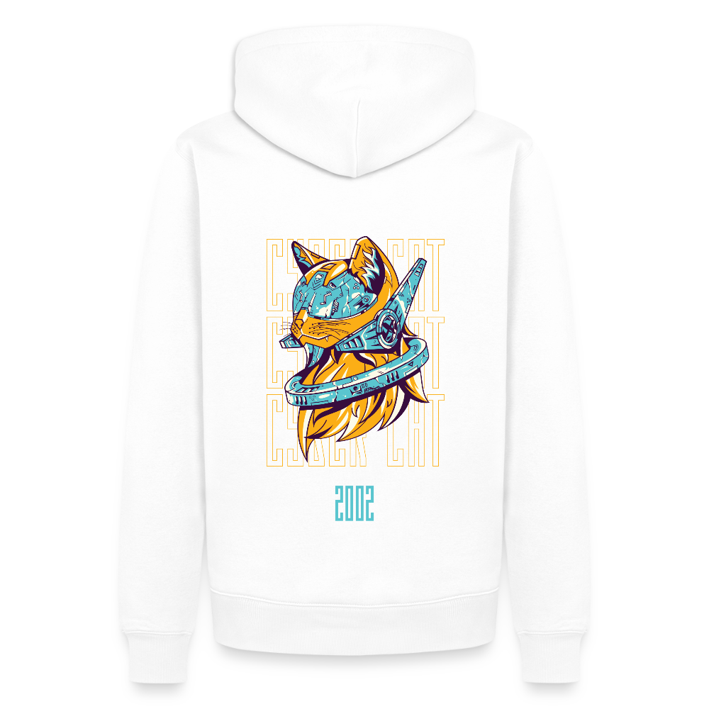 2002 Cyber Cat Premium Hoodie - Weiß