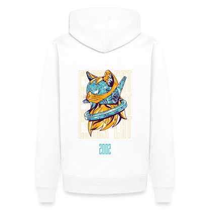 2002 Cyber Cat Premium Hoodie - Weiß