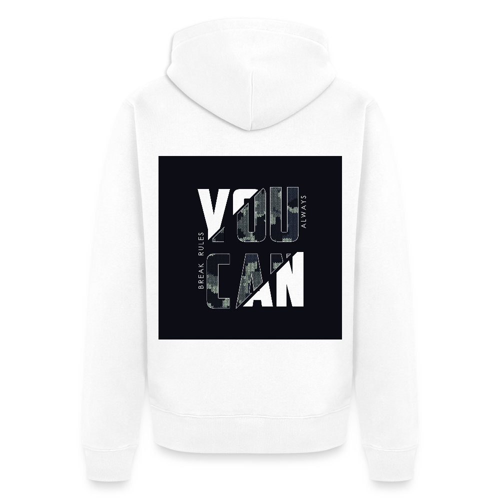 Männer Premium Kapuzenjacke - Weiß