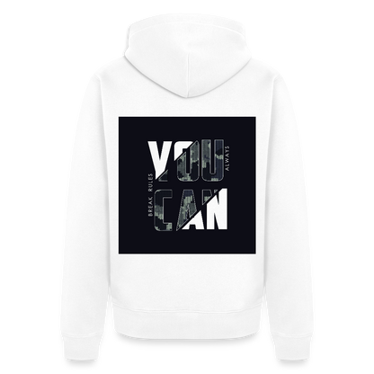 Männer Premium Kapuzenjacke - Weiß