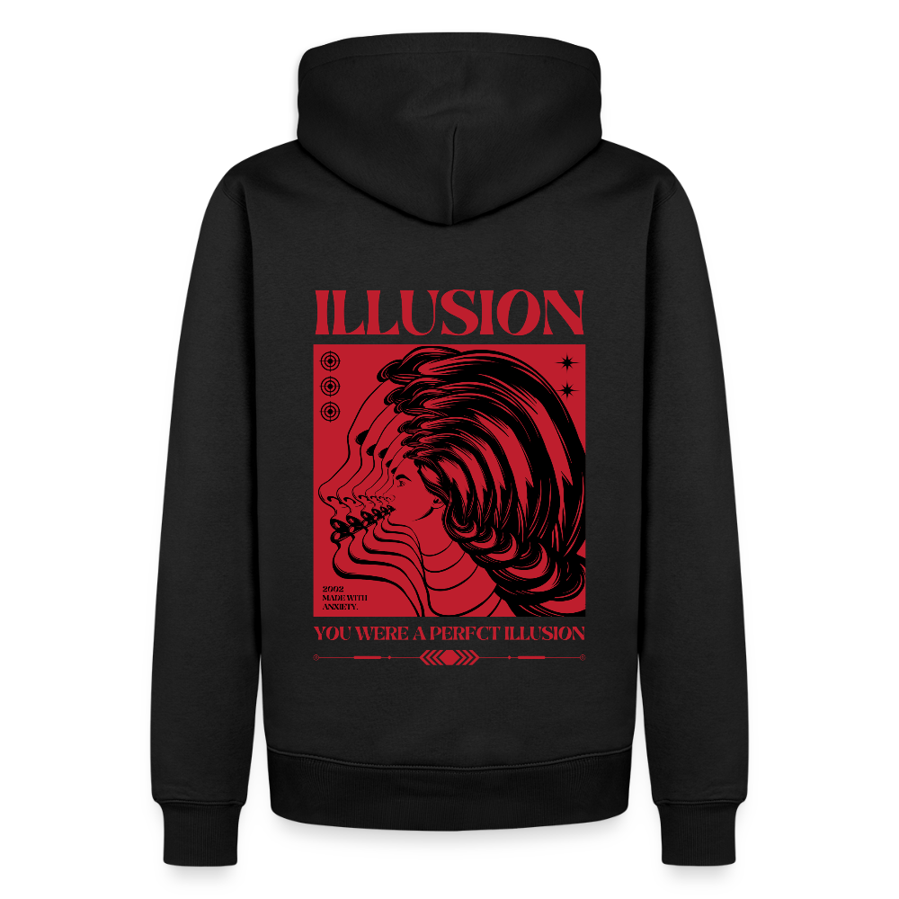 2002 Illusion Unisex Premium Hoodie - Schwarz