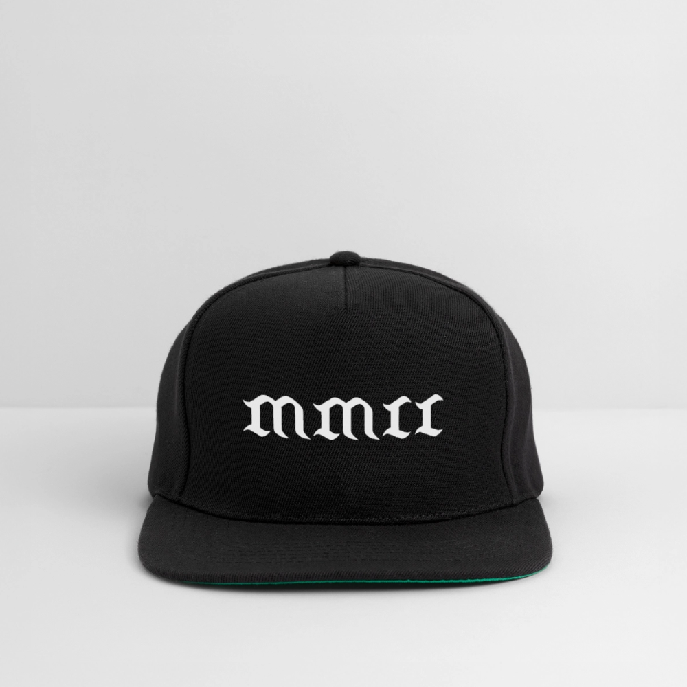 Snapback Cap MMII - Schwarz/Schwarz