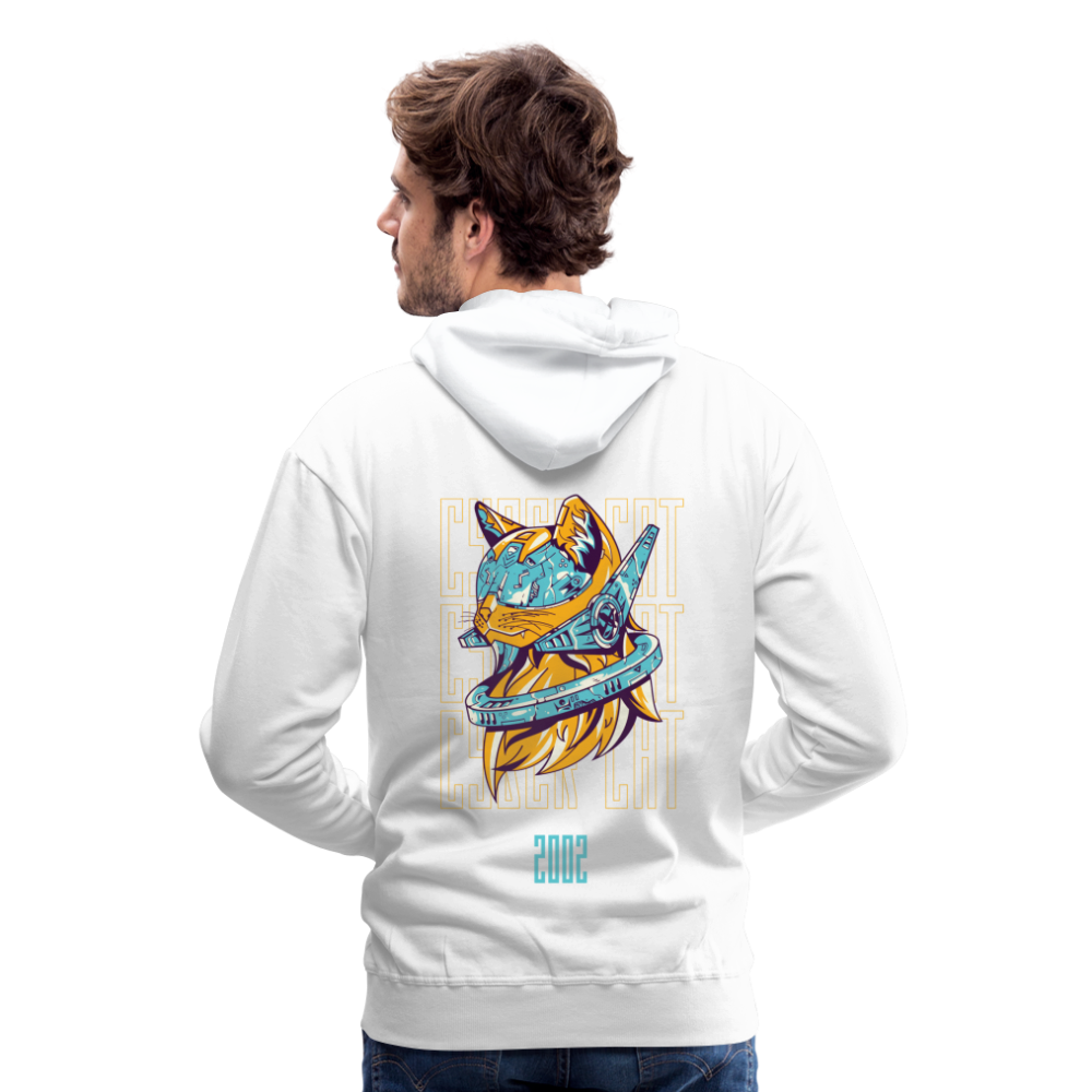 2002 Cyber Cat Premium Hoodie - weiß