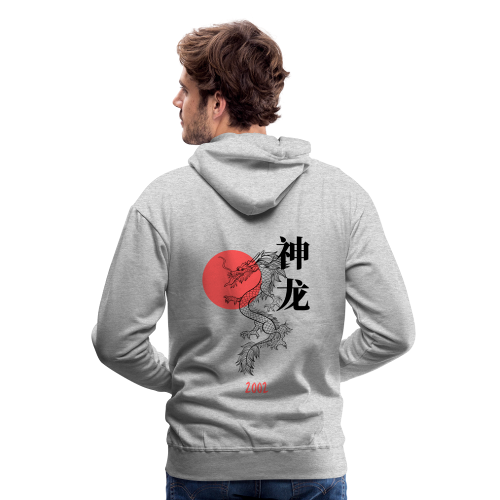 2002 Japanese Dragon Premium Hoodie - Grau meliert