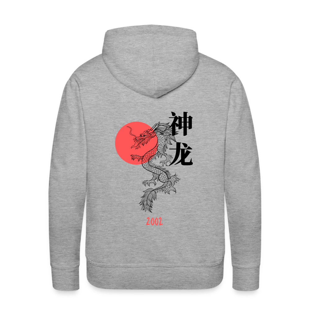 2002 Japanese Dragon Premium Hoodie - Grau meliert