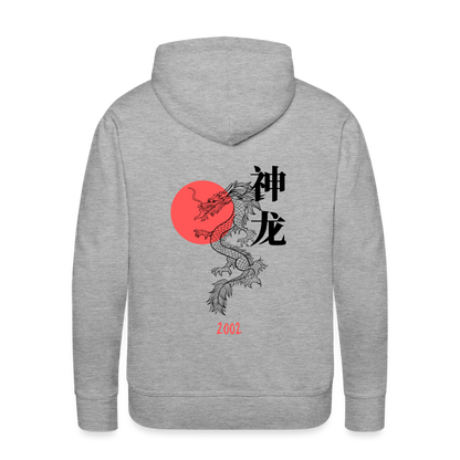 2002 Japanese Dragon Premium Hoodie - Grau meliert