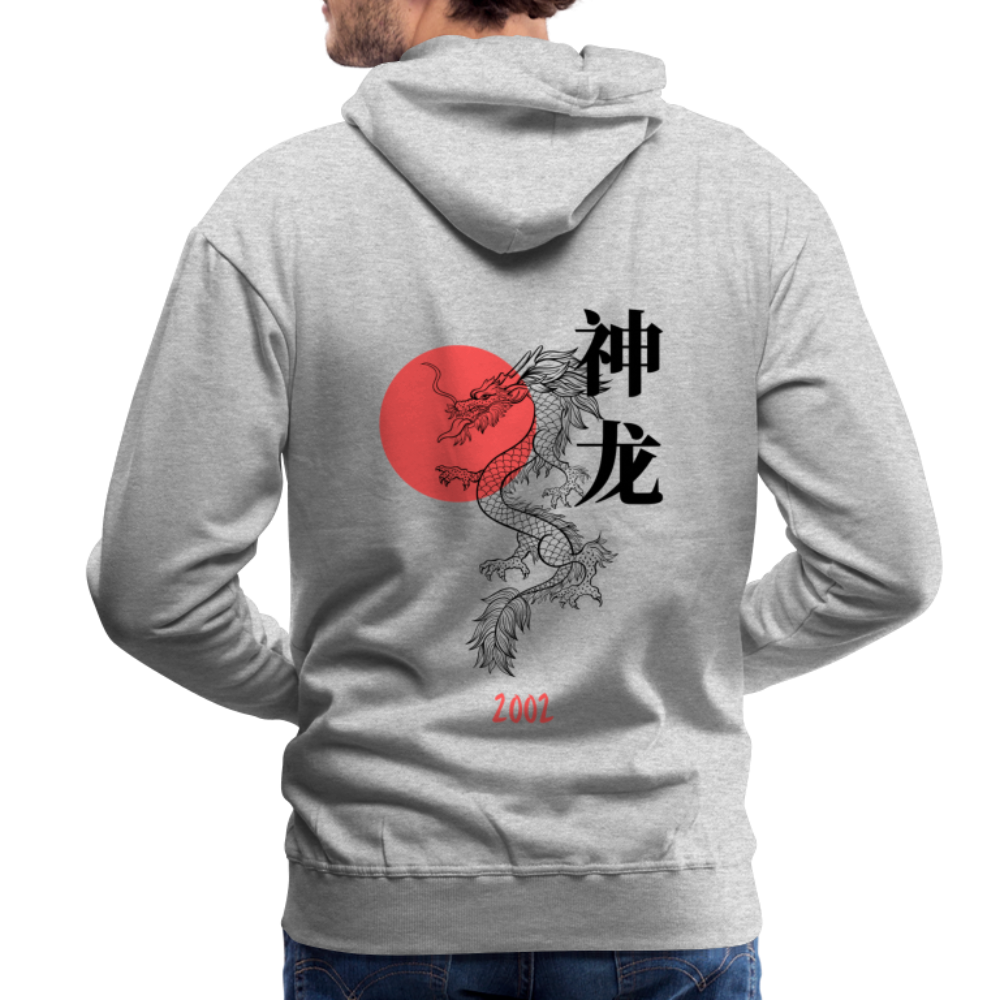 2002 Japanese Dragon Premium Hoodie - Grau meliert