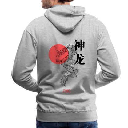 2002 Japanese Dragon Premium Hoodie - Grau meliert
