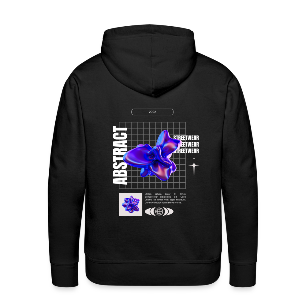 2002 Abstract Premium Hoodie - Schwarz