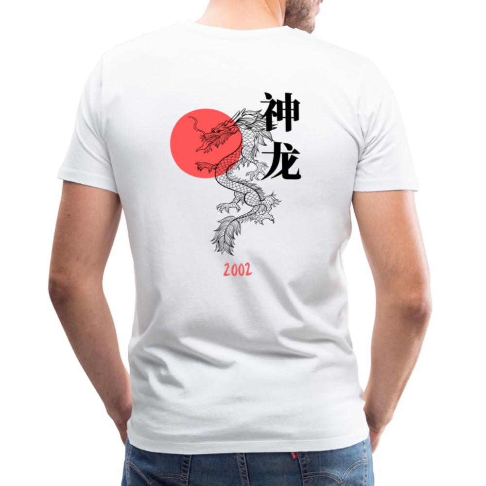 2002 Japanese Dragon Premium T-Shirt - weiß