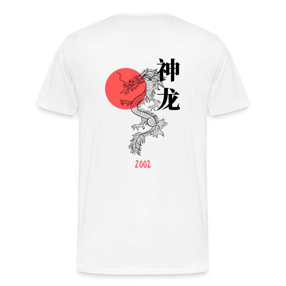 2002 Japanese Dragon Premium T-Shirt - weiß