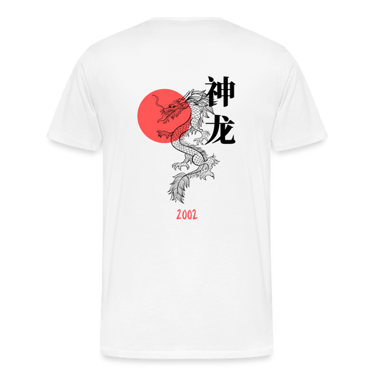 2002 Japanese Dragon Premium T-Shirt - weiß