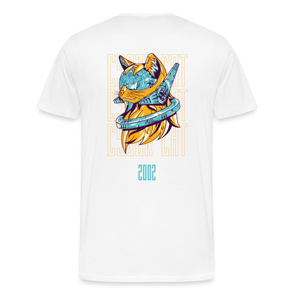 2002 Cyber Cat Premium T-Shirt - weiß