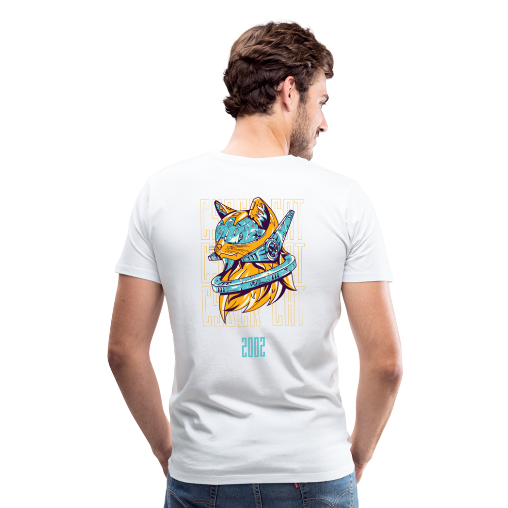 2002 Cyber Cat Premium T-Shirt - weiß